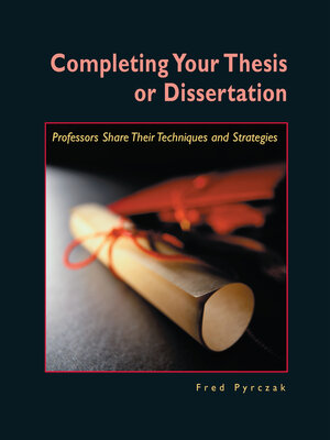 cover image of Completing Your Thesis or Dissertation